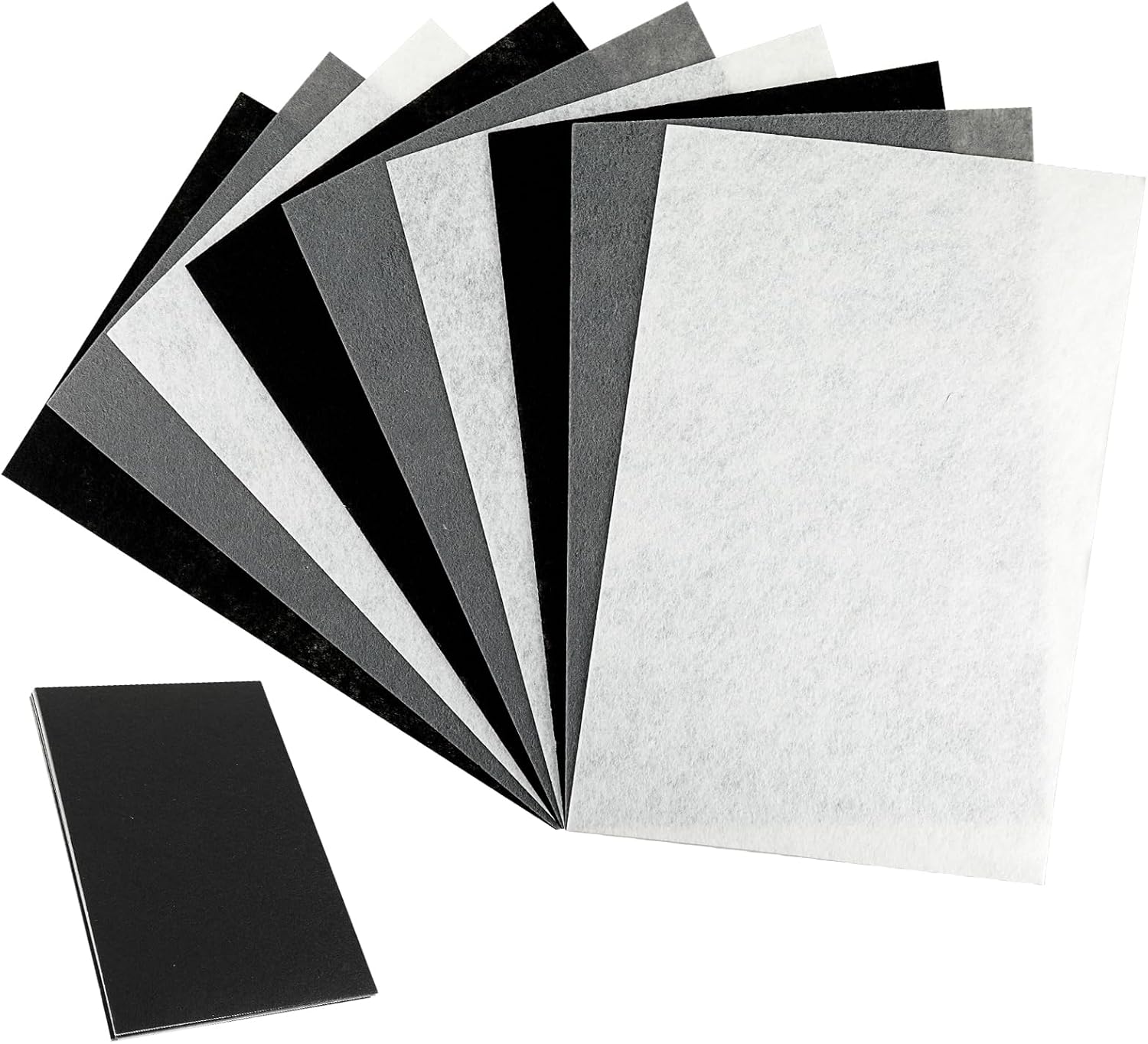 Felt Sheets for Crafts 9PCS 11.8 * 7.9in Wool Stiff Felt Sheets Soft Fabric Skin Felt DIY Patchwork Rug Arts and Crafts Fabric Pieces (3 Brown) - Image 7