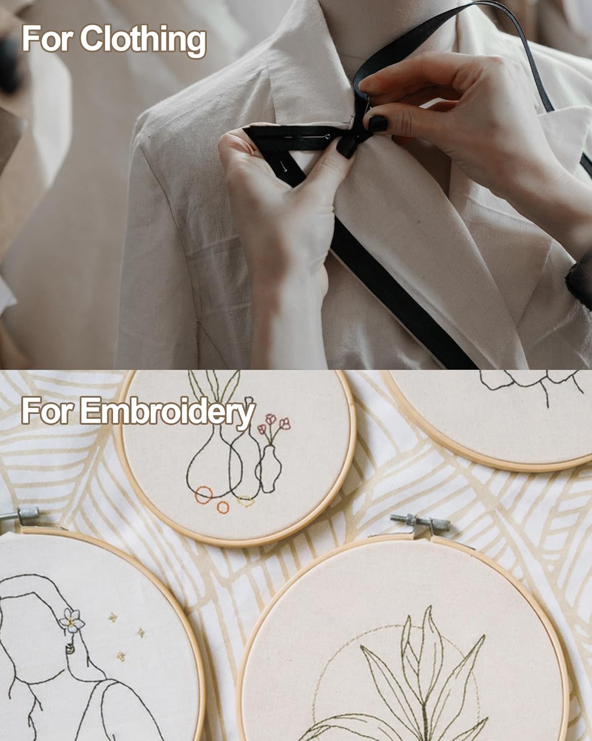 HOTGODEN Medium Weight 100% Cotton Muslin Fabric: 63 inch x 2 Yards Unbleached Muslin Linen Fabric Material for Sewing Material Apparel Cloth - Image 4