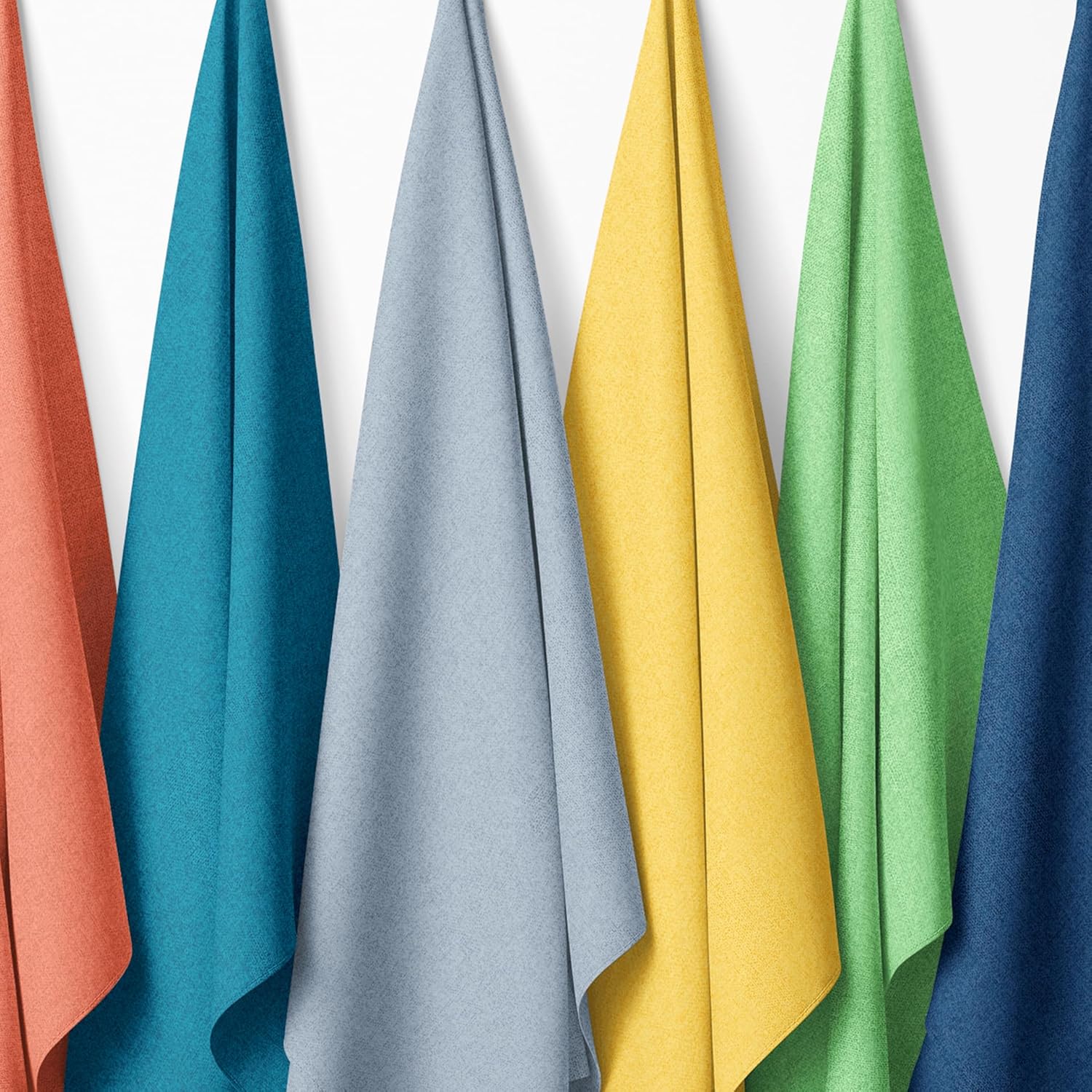 Connecting Threads 3 Yard Cut 100% American-Grown Cotton Blue Quilting Fabric 44" Wide by 3 yd for Quilting, Sewing and Crafts (Faux Linen Tonals, Glacier)