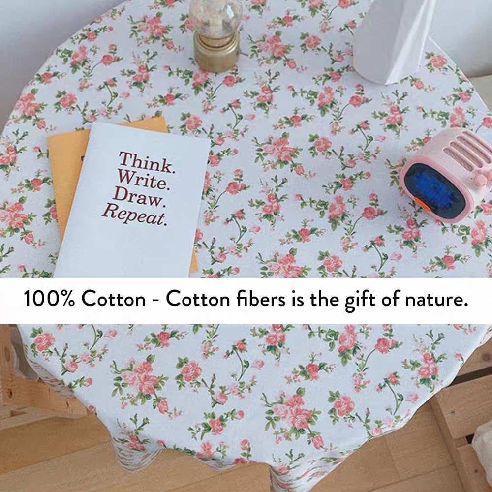 Alternative view of NEWUEBEL Cotton Fabric by The Yard for Sewing DIY Crafting Fashion Design Printed Floral Washable Cloth Bundles Voile;Full Width cuttable39 x 63inches (100x160cm) Red Rose Flowers