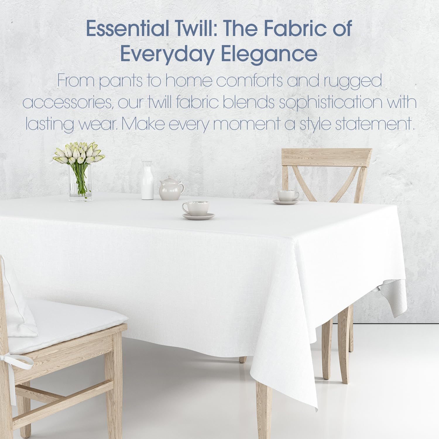 Pico Textiles 1 Yard Royal Blue Poly Cotton Twill Fabric - 65% Polyester 35% Cotton - 60" Wide - Sold by The Yard - for Pants, Jackets, Skirts, Upholstery, and Work Uniforms - Image 5