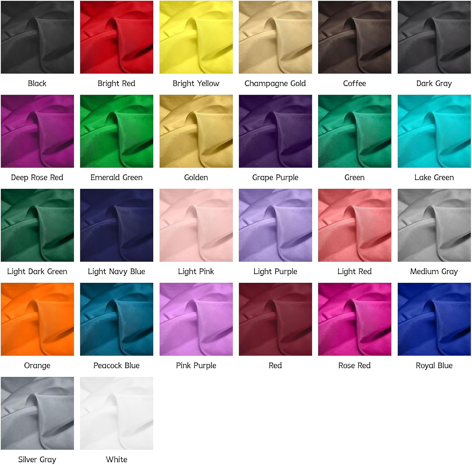 8 Momme 100% Mulberry Silk Habotai Fabric, 44" Wide -6A Grade Silk Fabric by 1 Yard for Lining, Dresses, Scarves & DIY Sewing Projects(Black)