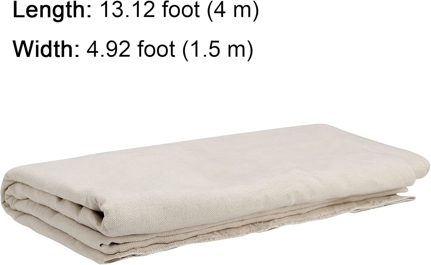 PINGEUI 59x157 Inch/4 Yards Nature Linen Needlework Fabric, Plain Fabric Cloth, Large Size Linen Cloth for Embroidery, Tablecloth, Home Decorations, Crafts