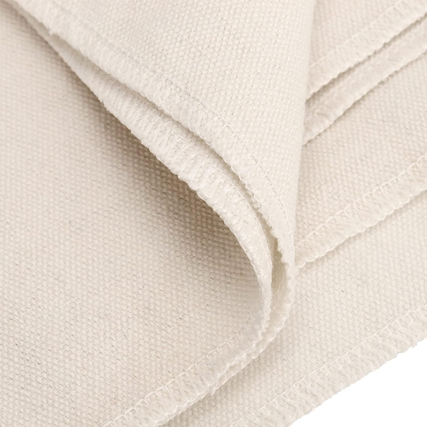 PINGEUI 59x157 Inch/4 Yards Nature Linen Needlework Fabric, Plain Fabric Cloth, Large Size Linen Cloth for Embroidery, Tablecloth, Home Decorations, Crafts - Image 3