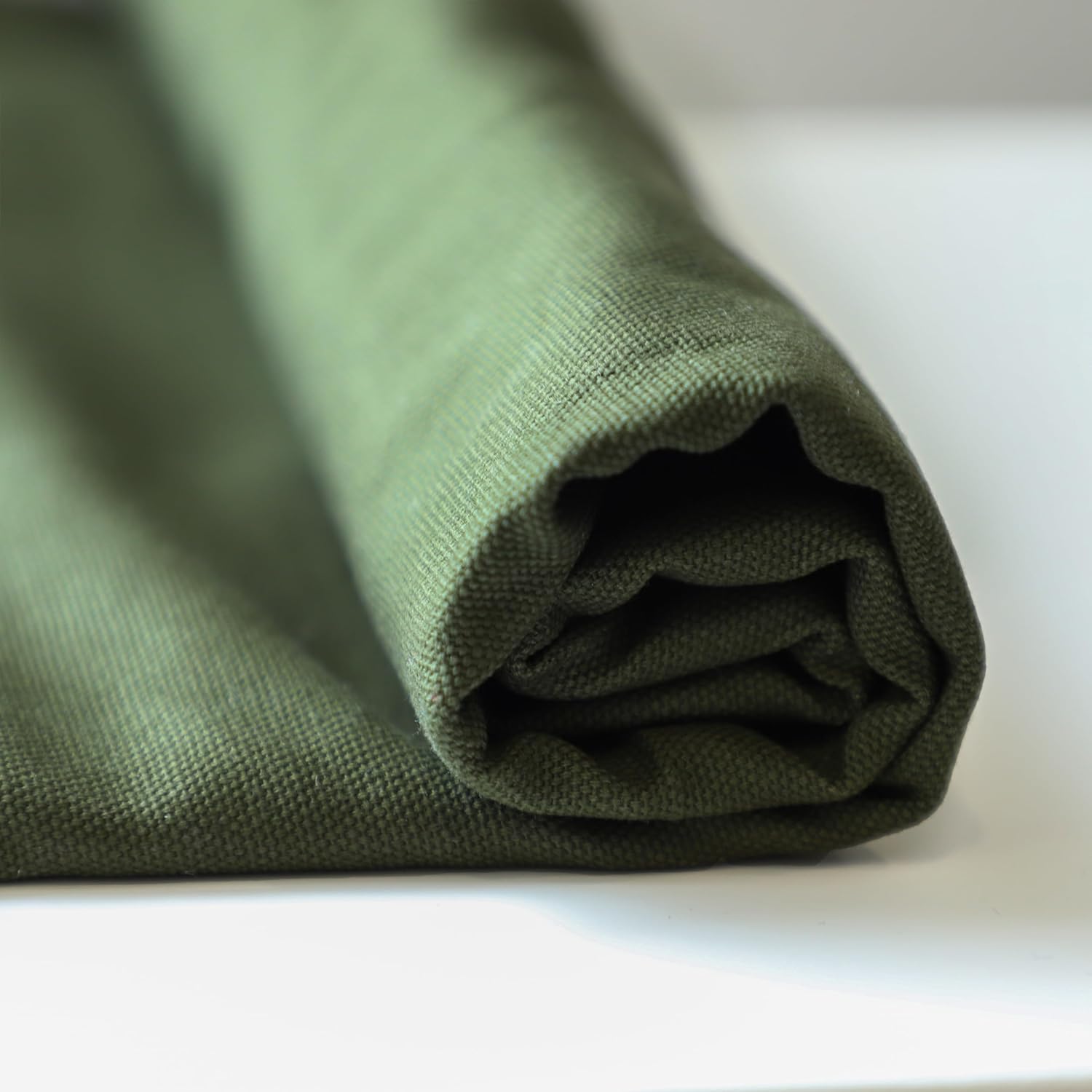 Alternative view of Simple&Opulence 100% Cotton Canvas Fabric 10oz. 59 Inch by The Yard, Nature Duck Fabric Textile Medium Weight for Painting, Sewing, Crafts, Embroidery, Bag, Handmade Home Decor(1 Yard, Olive Green)