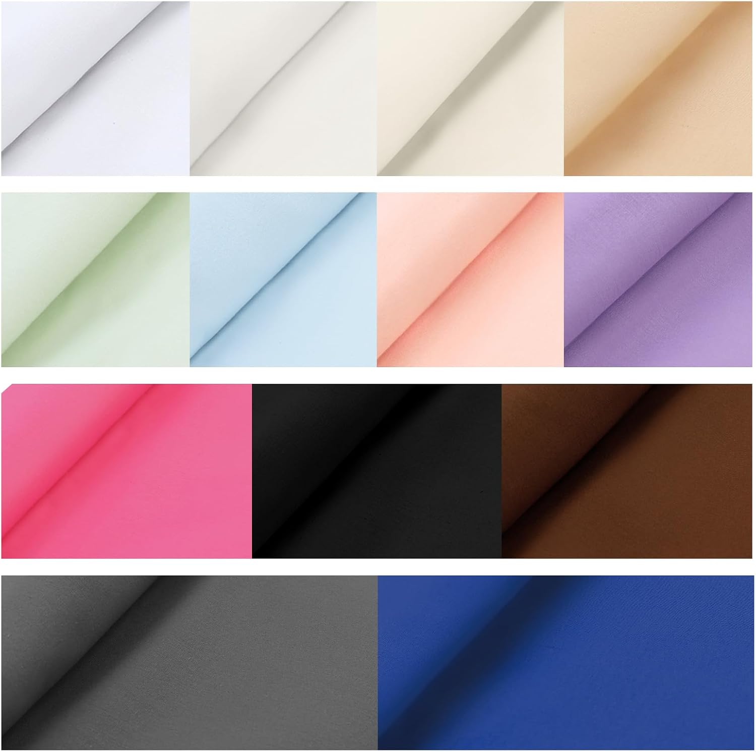 Beige Cotton Fabric for Sewing 59 Inch Wide Natural 100% Cotton Poplin Fabric by The Yard Soft Embroidery Cotton Material Apparel Cloth (Beige, 2 Yard)