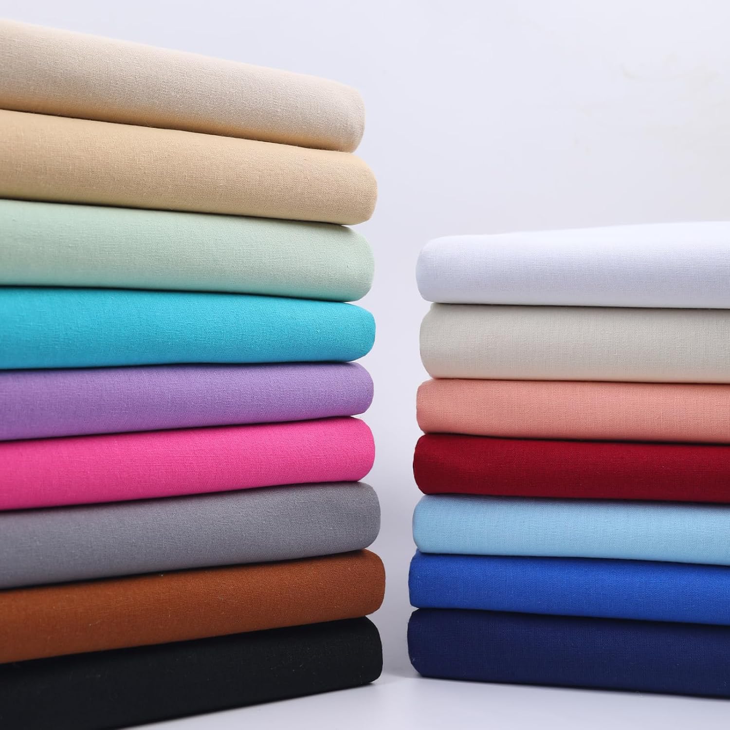 Beige Cotton Fabric for Sewing 59 Inch Wide Natural 100% Cotton Poplin Fabric by The Yard Soft Embroidery Cotton Material Apparel Cloth (Beige, 2 Yard) - Image 3