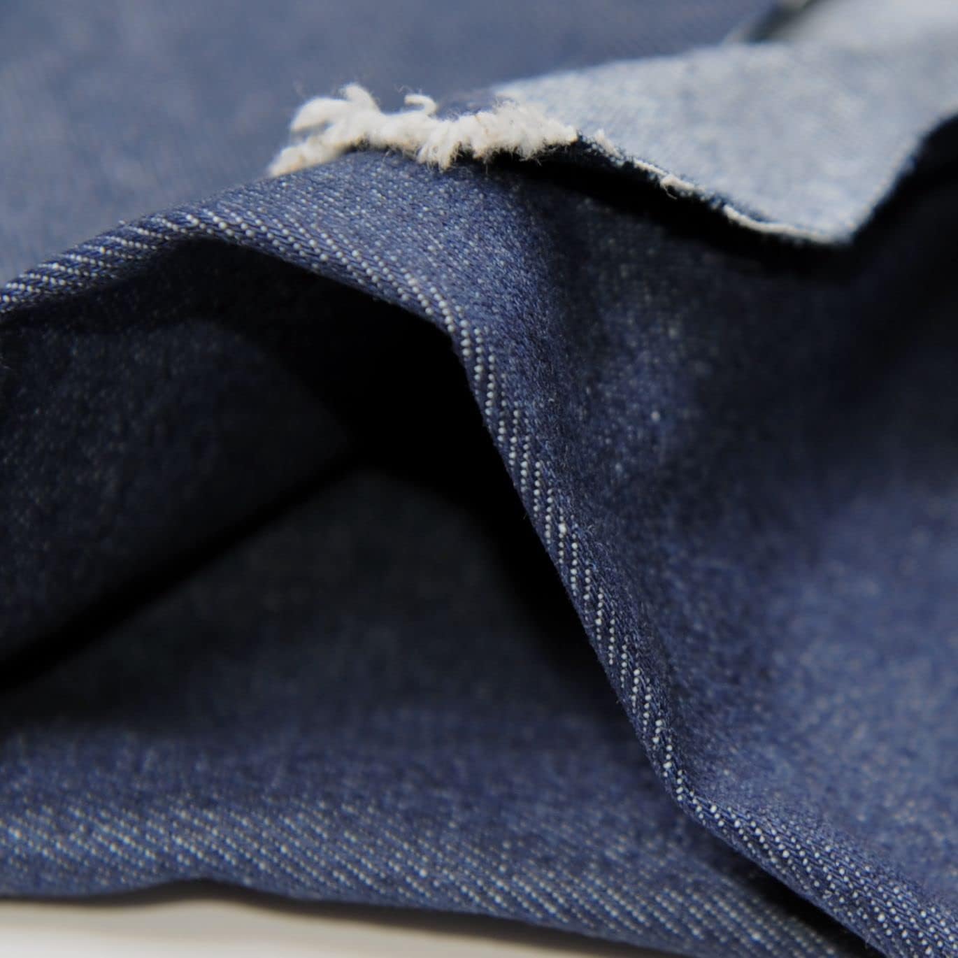 Alternative view of Denim 9 OZ.Indigo Washed of Deep Col 100% Cotton Fabric 62' ' Wide by The Yard(Deep-Indigo), Light-indigo