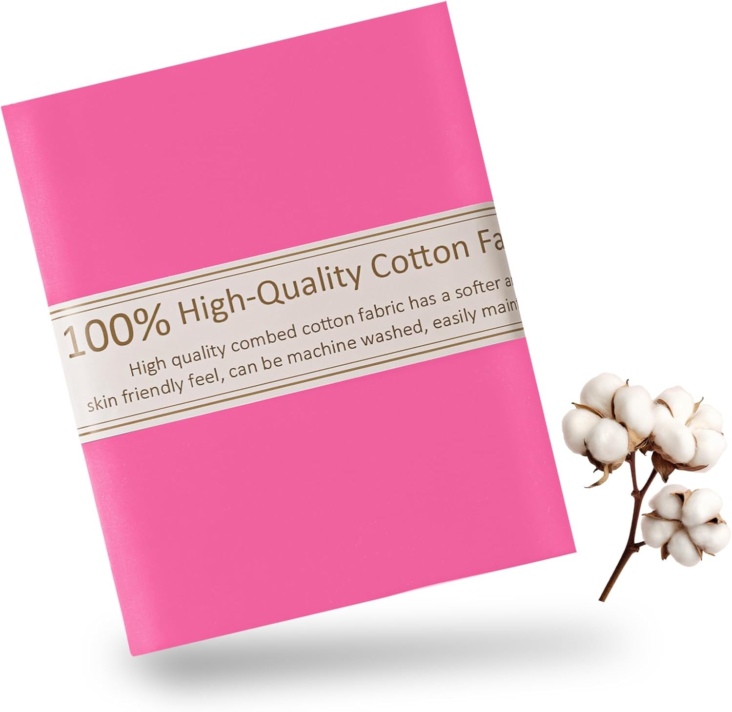 Beige Cotton Fabric for Sewing 59 Inch Wide Natural 100% Cotton Poplin Fabric by The Yard Soft Embroidery Cotton Material Apparel Cloth (Beige, 2 Yard) - Image 9