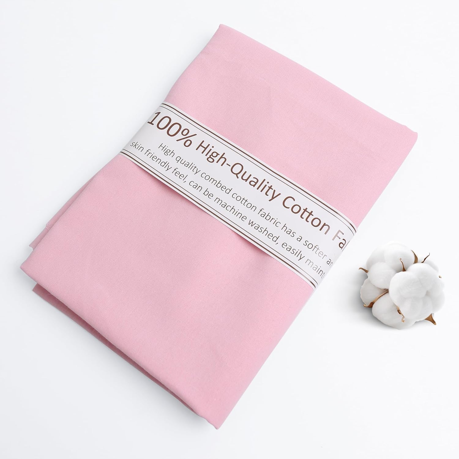 Black Cotton Fabric, Natural 100% Cotton Poplin Fabric by The Yard 59 Inches Wide Lining Fabric for Sewing Apparel Cloth Soft Embroidery Quilting, 1 Yard - Image 5