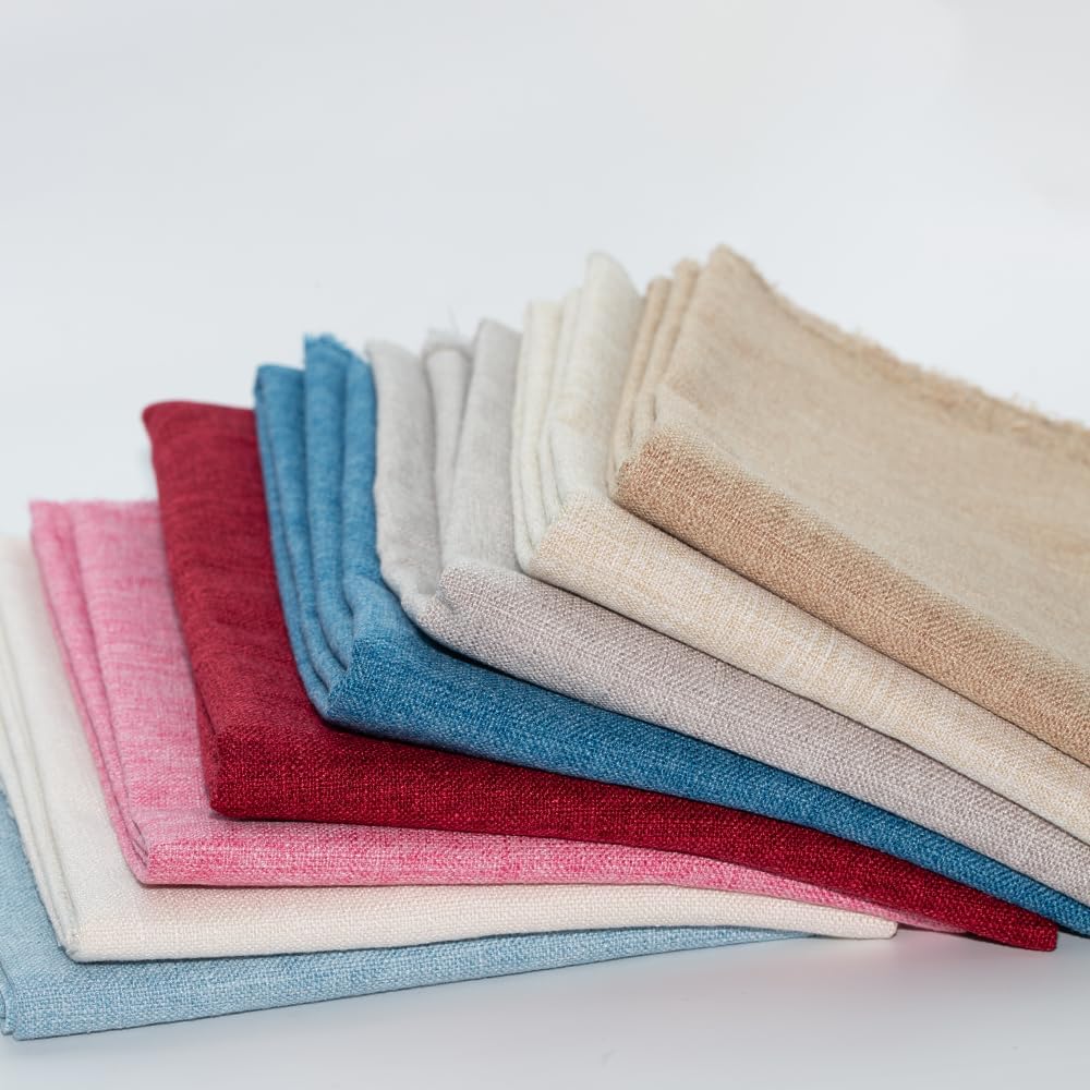 Linen Fabric by The Meter 39"x57" Soft Natural Craft Material Pre-Cut Linen Upholstery Fabric for Tablecloth Bags Pillow Cushion Cover Sewing Sofa Cloth (Gray, 39"x57")