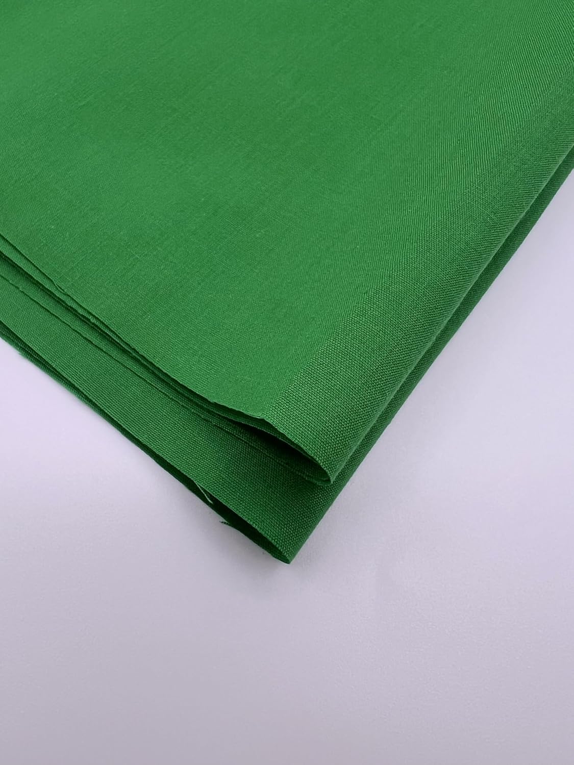 Alternative view of EOVEA - Cotton Polyester Fabric by The Yard u2013 60" Wide Broadcloth Fabric, Soft, Lightweight & Breathable Material for Lining, Curtains, Bedding, Skirts, Sewing Projects (Kelly Green, 1 Yard)