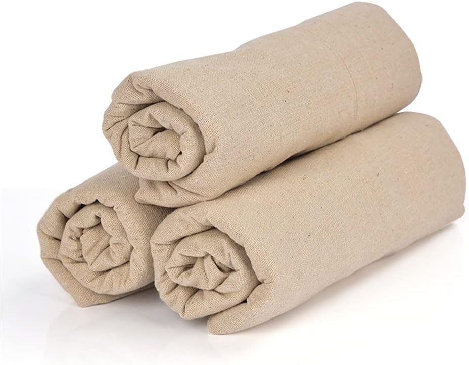 SoClaay Pottery Special Linen Hessian Cotton Linen Tablecloth Pottery Clay Printing Texture Clay Sculpture Tool 59x39inch(1 pc)