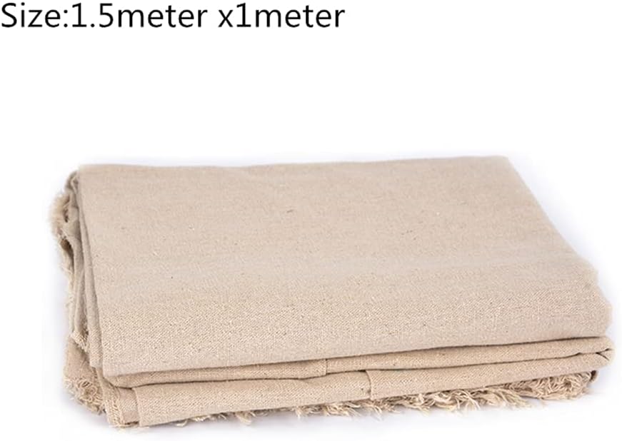 Alternative view of SoClaay Pottery Special Linen Hessian Cotton Linen Tablecloth Pottery Clay Printing Texture Clay Sculpture Tool 59x39inch(1 pc)