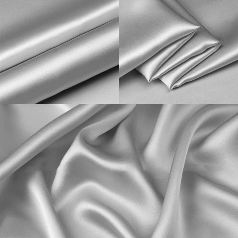 Alternative view of YJKIS 44" 100% Pure Silk Fabric Natural White Charmeuse Fabric by The Yard for Sewing Clothes DIY Crafts, Natural White