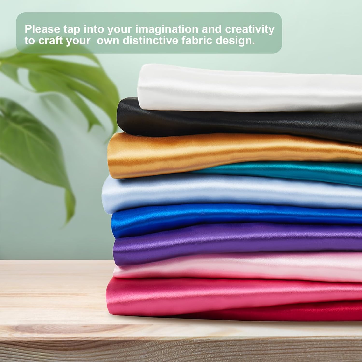 Pink Silk Satin Fabric 5 Yards 55" Wide, Shiny and Soft Charmeuse Satin Fabric for Sewing Wedding Bridal Dress Crafts - Image 5