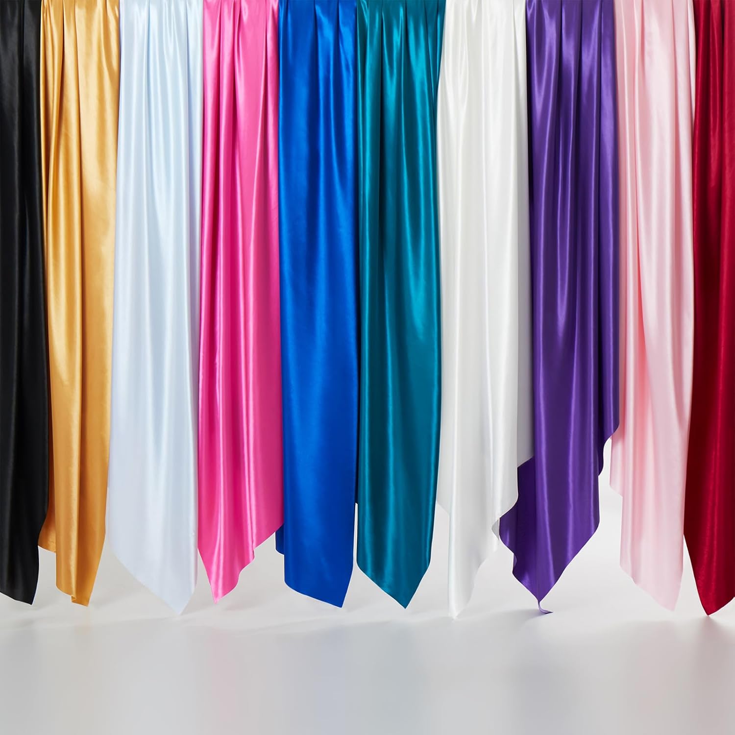 Pink Silk Satin Fabric 5 Yards 55" Wide, Shiny and Soft Charmeuse Satin Fabric for Sewing Wedding Bridal Dress Crafts - Image 6