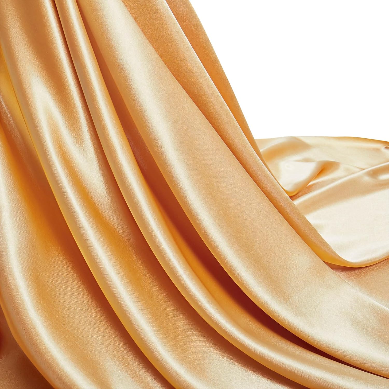 Pink Silk Satin Fabric 5 Yards 55" Wide, Shiny and Soft Charmeuse Satin Fabric for Sewing Wedding Bridal Dress Crafts - Image 8