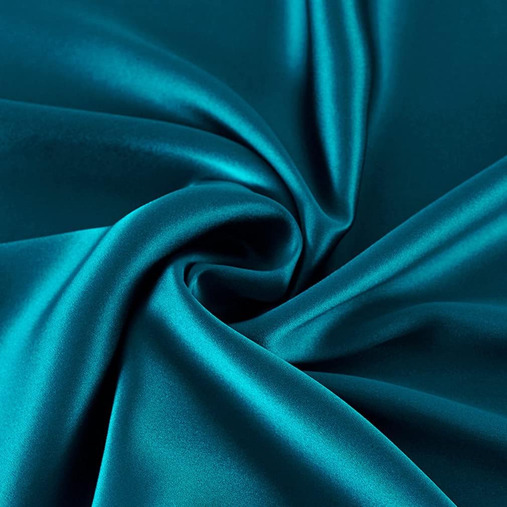 100% Mulberry Silk Fabric 25mm 45" Width Solid Color Nature Silk for Bedding Dress Wedding DIY (Champagne, Sold by Half a Yard) - Image 4