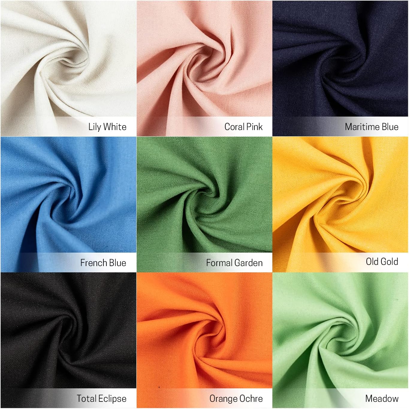 6 Pcs Linen Needlework Fabric, Square Embroidery Fabric 9 Colors Stitch Cloth for Garment Crafts and Decoration Embroidery Project - Image 3