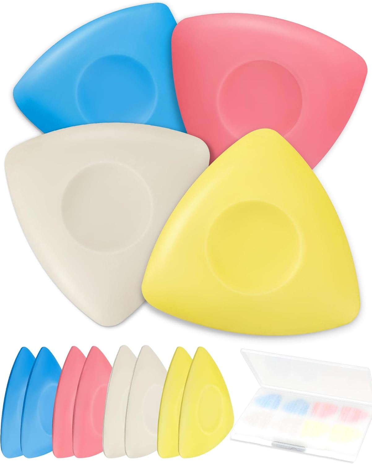 FIVEIZERO 4Pcs Tailors Chalk, Triangle Sewing Chalk for Fabric, Fabric Markers for Quilting, Tailoring and DIY Crafts - Image 6