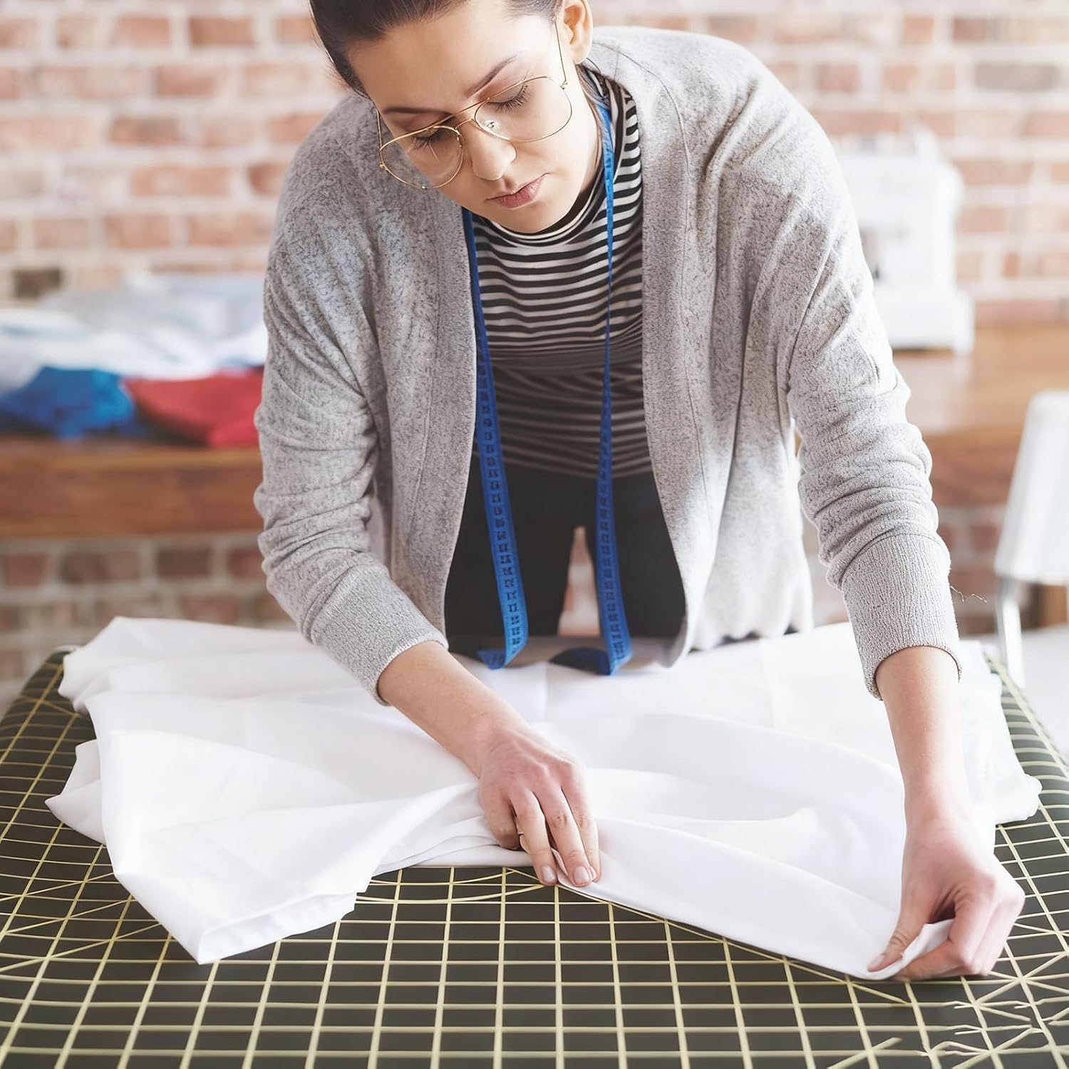 10 Yards x 63 Inches Cotton Muslin Fabric Textile, Bleached Muslin Linen Fabric Material, Boho Wide Roll Backing Material Quilting Sewing for Sewing Materials Apparel Cloth - Image 4