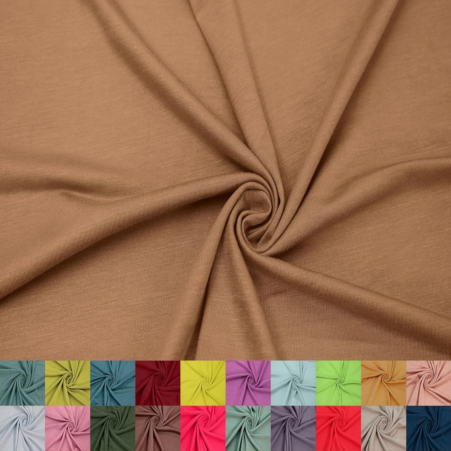 60" Wide Rayon Spandex Jersey Knit Fabric by The Yard - 4-Way Stretch, 200GSM, Medium Weight -Soft & Breathable - Apparel, Accessories, Maternity & Decorations - Image 9