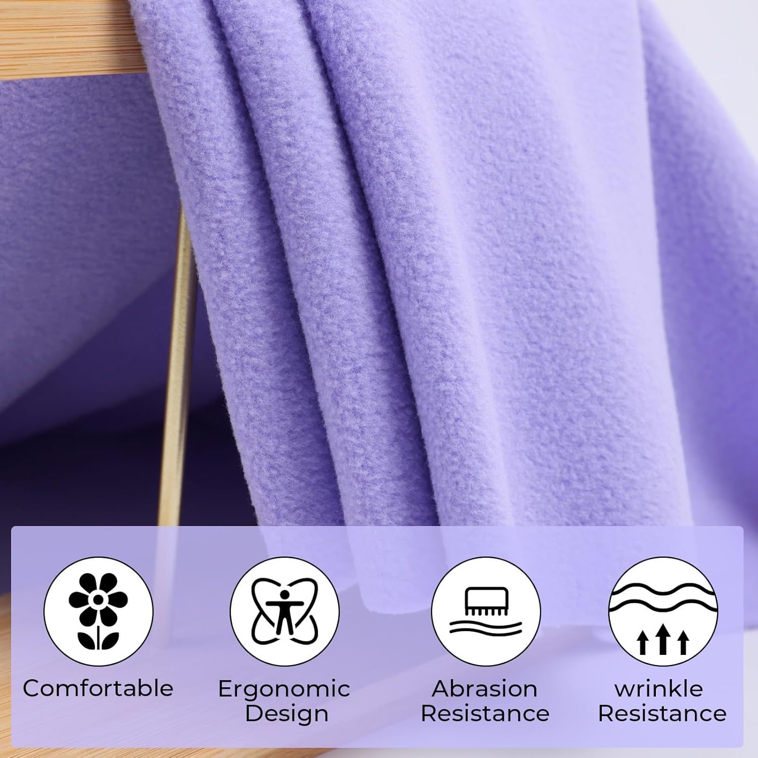 Knitted Polar Fleece Solid Fabric Anti-Pill Plush Polyester for DIY Sewing Crafts Toys (12colors, 20 * 20inch) - Image 6