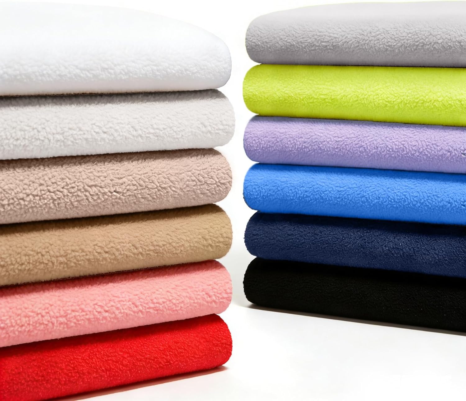 Knitted Polar Fleece Solid Fabric Anti-Pill Plush Polyester for DIY Sewing Crafts Toys (12colors, 20 * 20inch) - Image 9