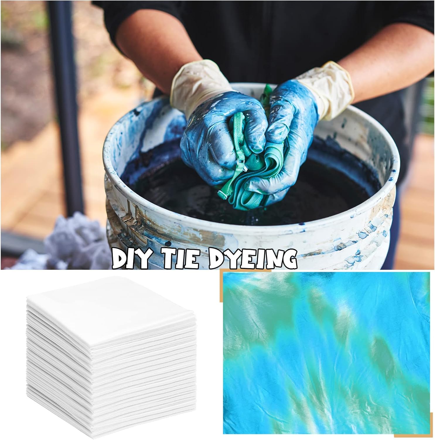 Buryeah 100 Pieces 10 x 10 Inches White Cotton Fabric Squares White Precut Quilting Fabric Bundles Solid Colors Layer Quilt Material for Sewing Beginners Patchwork Embroidery Cloth DIY Craft Projects - Image 4