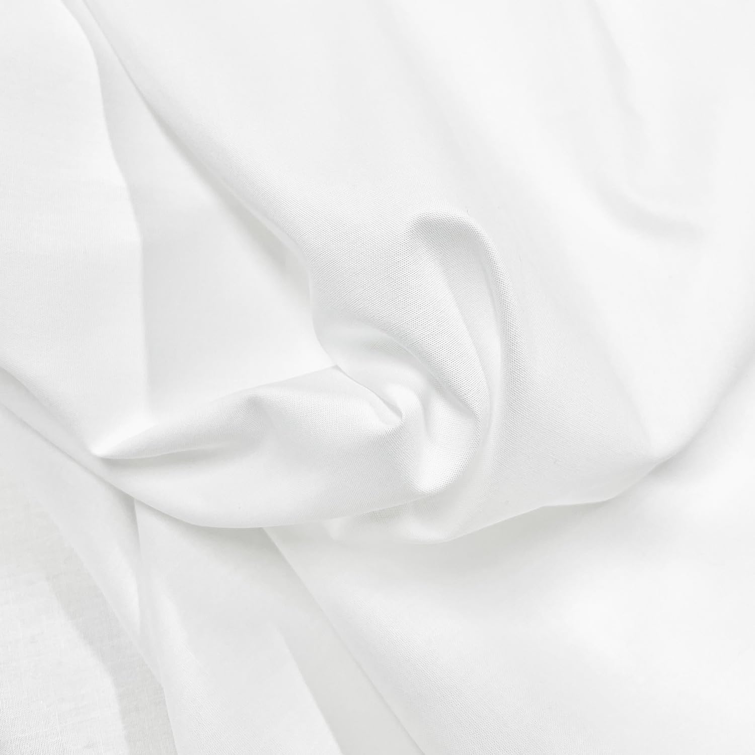 Alternative view of 2 Yard White Cotton Fabric by The Yard 57 Inch Wide 3.7 OZ Light Weight Broadcloth
