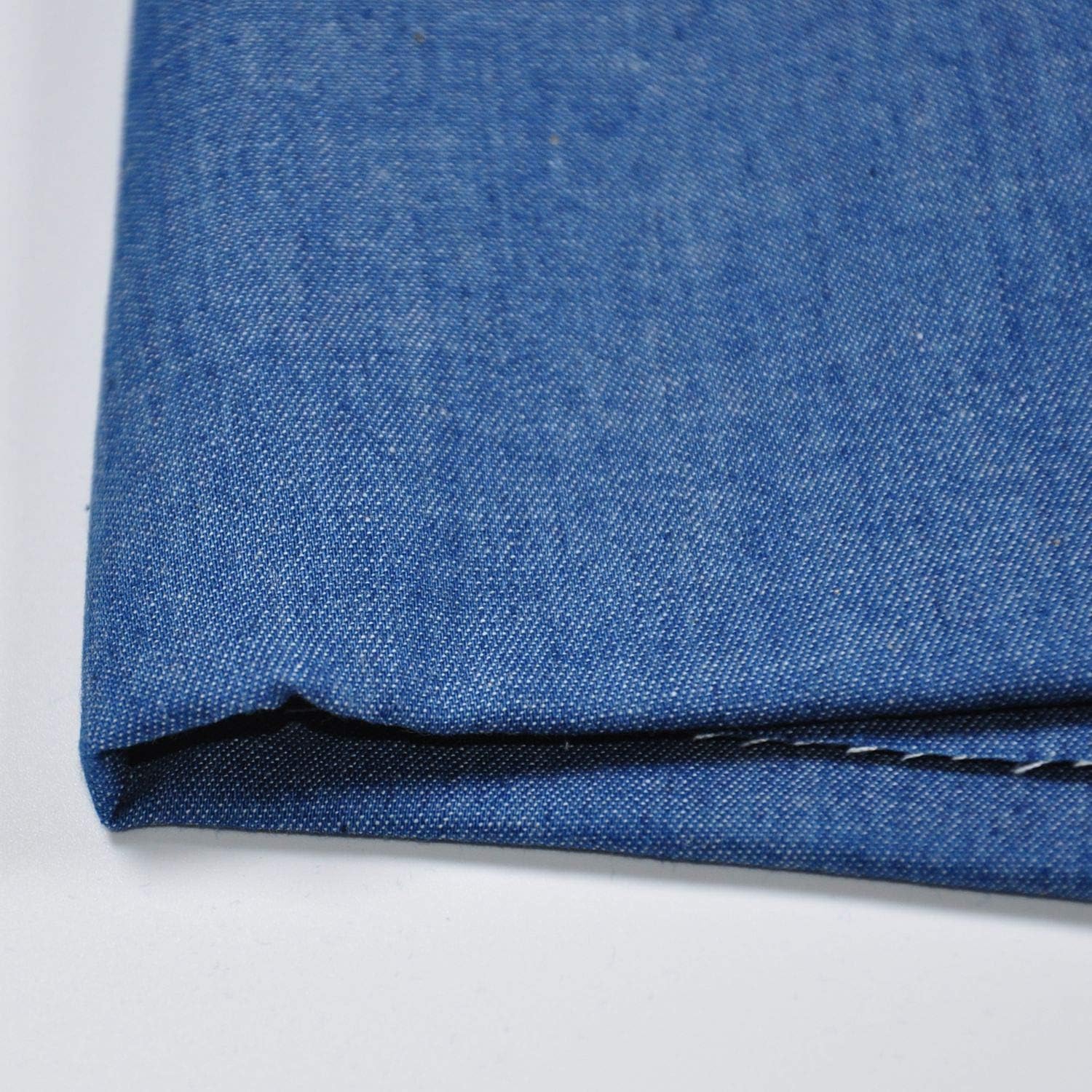 Indigo Blue 4.8 oz 100% Cotton Denim Chambray Fabric,56 Inches Wide, by The Yard - Image 3