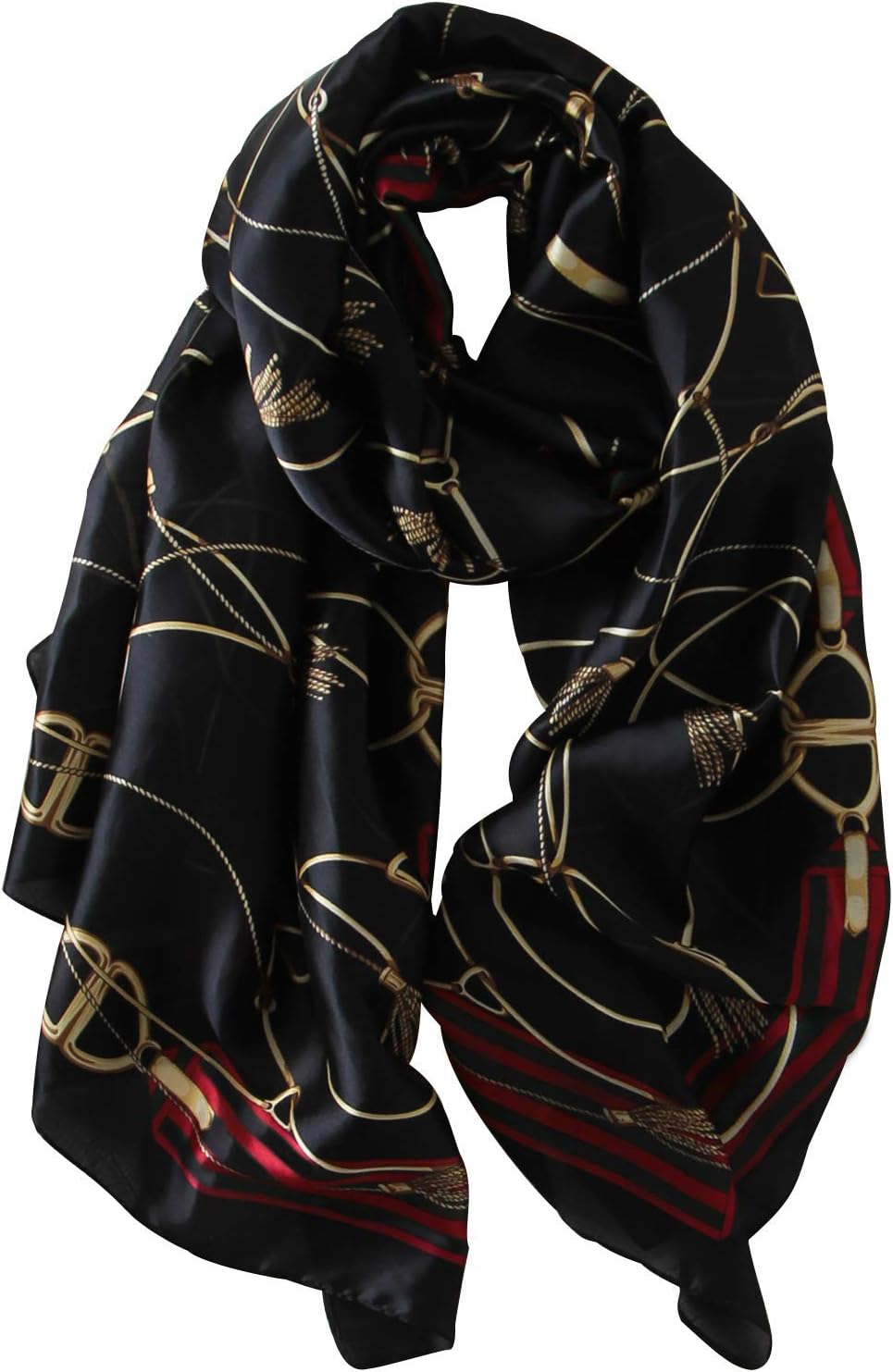 NUWEERIR Womens 100% Large Mulberry Silk Scarf Long Satin Scarf Fashion Lightweight Wraps - Image 8