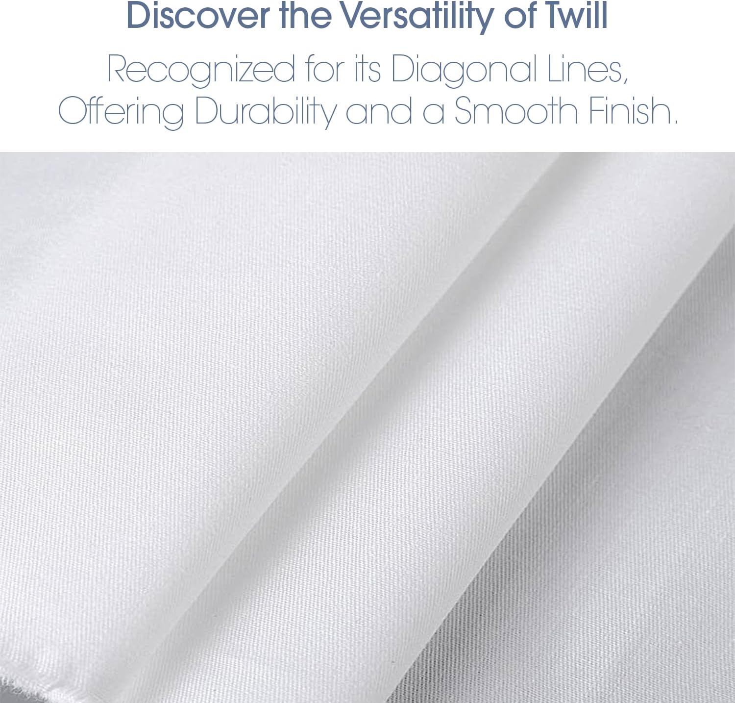 Pico Textiles 1 Yard White Poly Cotton Twill Fabric - 65% Polyester 35% Cotton - 60" Wide - Sold by The Yard - for Pants, Jackets, Skirts, Upholstery, and Work Uniforms - Image 7