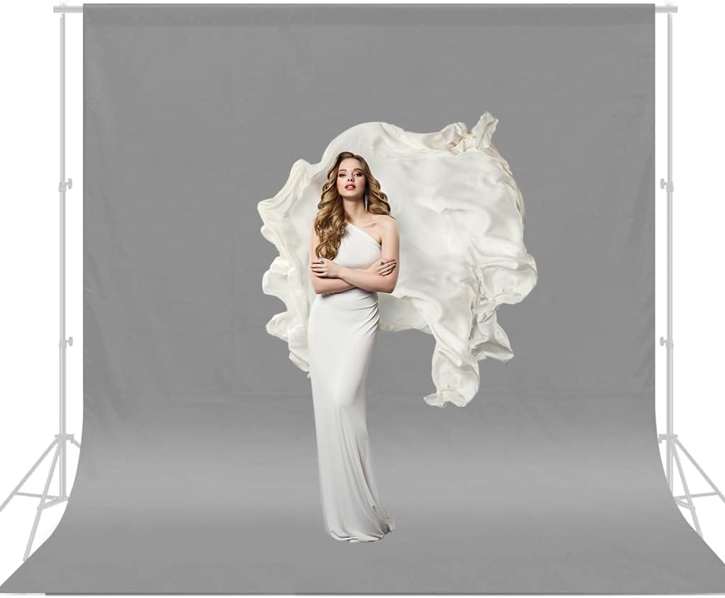 CPLIRIS 10x12ft Black Backdrop for Photography, Large Seamless Polyester Fabric Pure Black Photo Backdrop Curtain for Portrait Photoshoot Party Video - Image 6