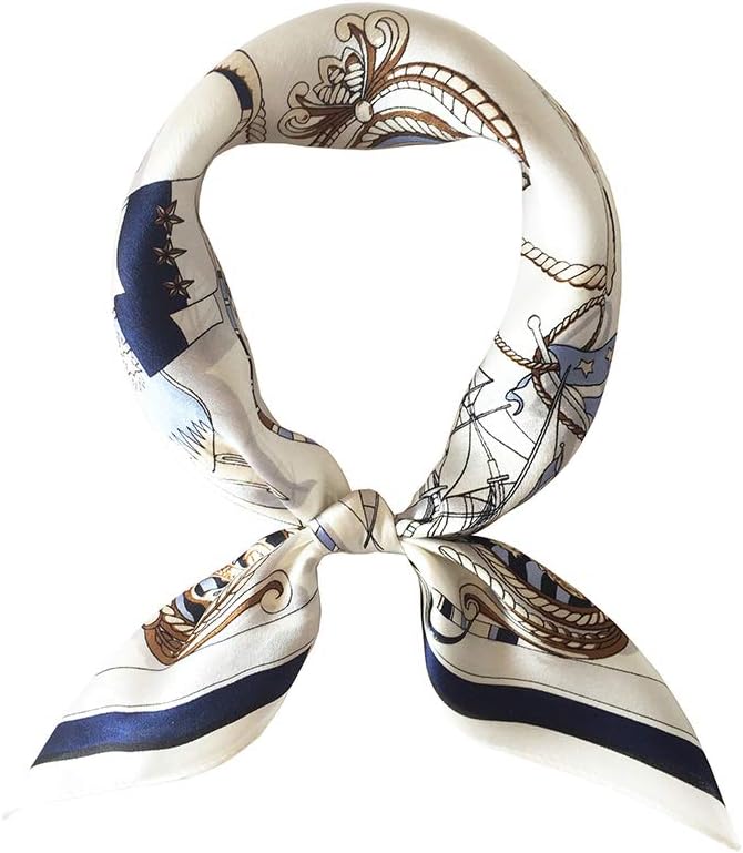 FONYVE 100% Mulberry Silk Scarfs for Women-Lightweight Square Satin Head Scarf-Small Silk Hair Scarf for Sleeping 21"x21" - Image 9