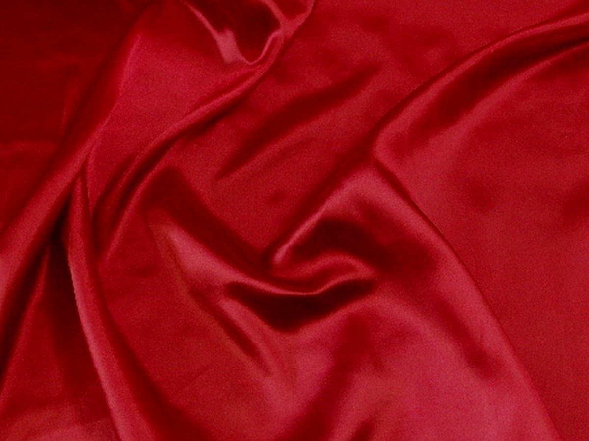 Premium Satin Charmeuse Wedding Bridal Silky Fabric 60" Wide (Coral)