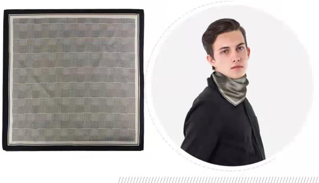 ANDANTINO 100% Real Mulberry Silk Scarf -21'' x 21''- Lightweight Neckerchief u2013Women Men Small Square Digital Printed Scarves - Image 4