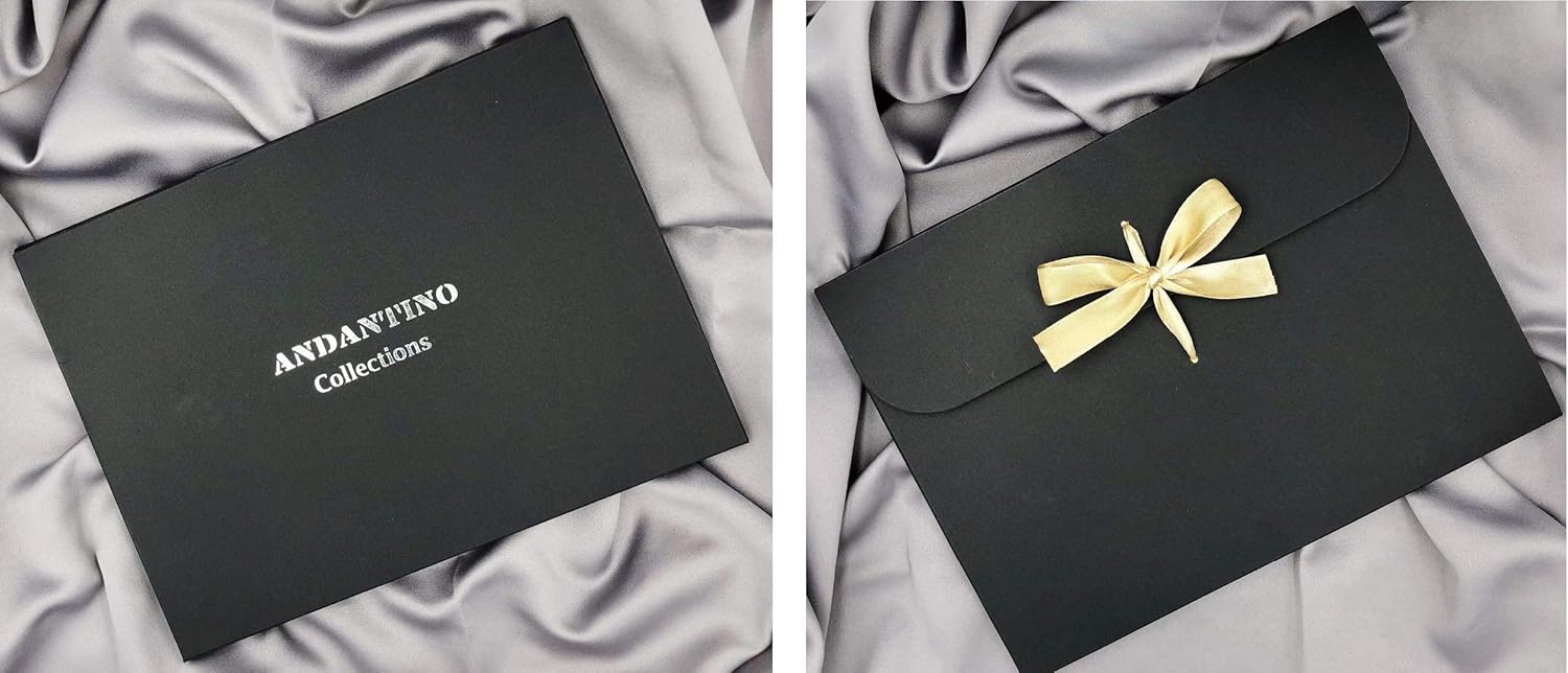 ANDANTINO 100% Real Mulberry Silk Scarf -21'' x 21''- Lightweight Neckerchief u2013Women Men Small Square Digital Printed Scarves - Image 6