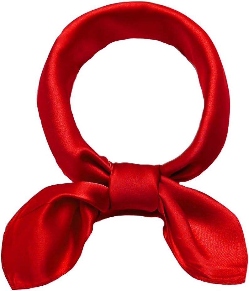 ANDANTINO 100% Real Mulberry Silk Scarf -21'' x 21''- Lightweight Neckerchief u2013Women Men Small Square Digital Printed Scarves - Image 9