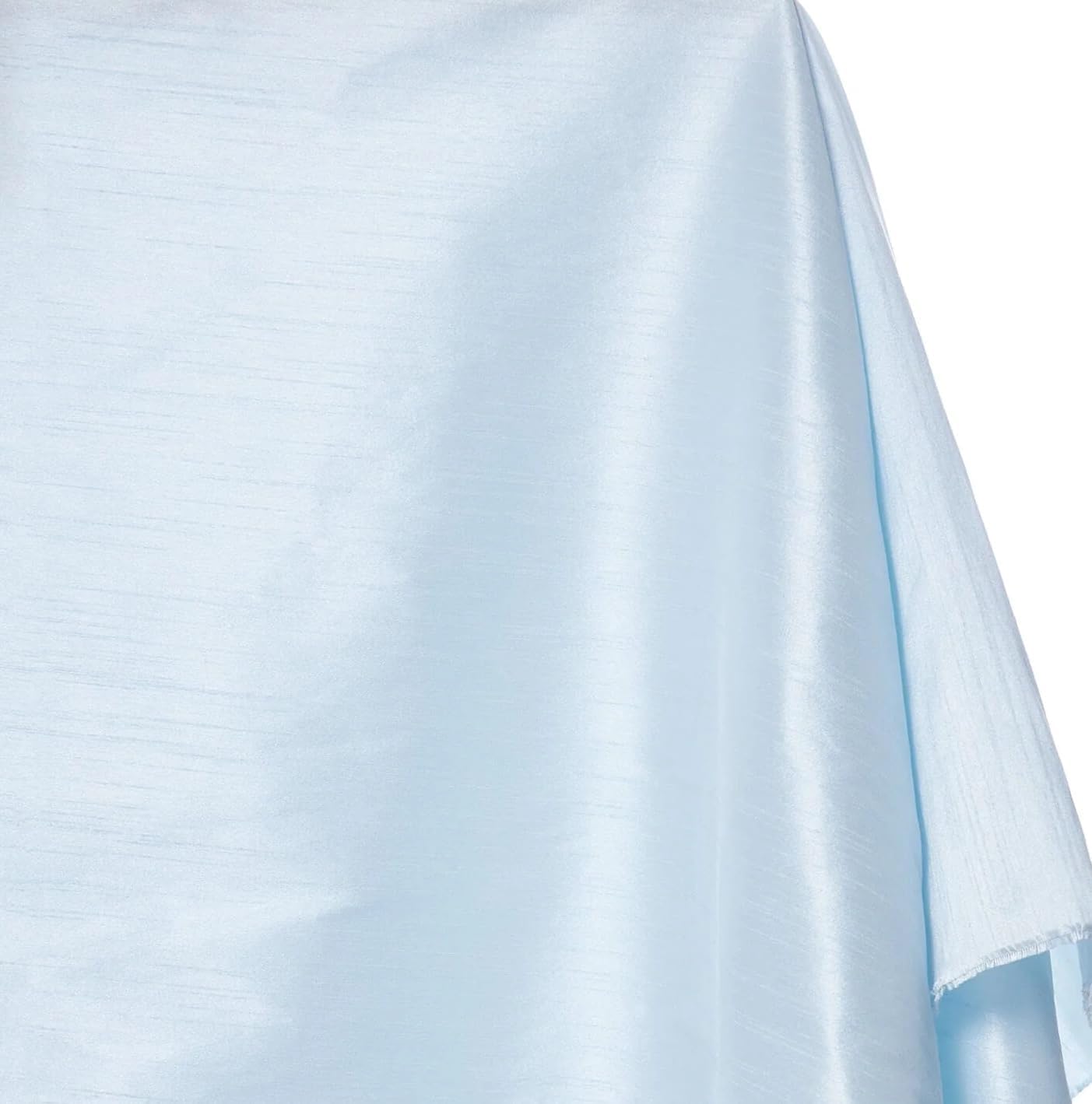 AD FABRIC, Imitation Raw Silk Shantung Dupioni Fabric,Baby Blue Color - 58" - Sold by The Yard - 100% Poly Dupioni Faux Silk (Two Tone Purple) - Image 4