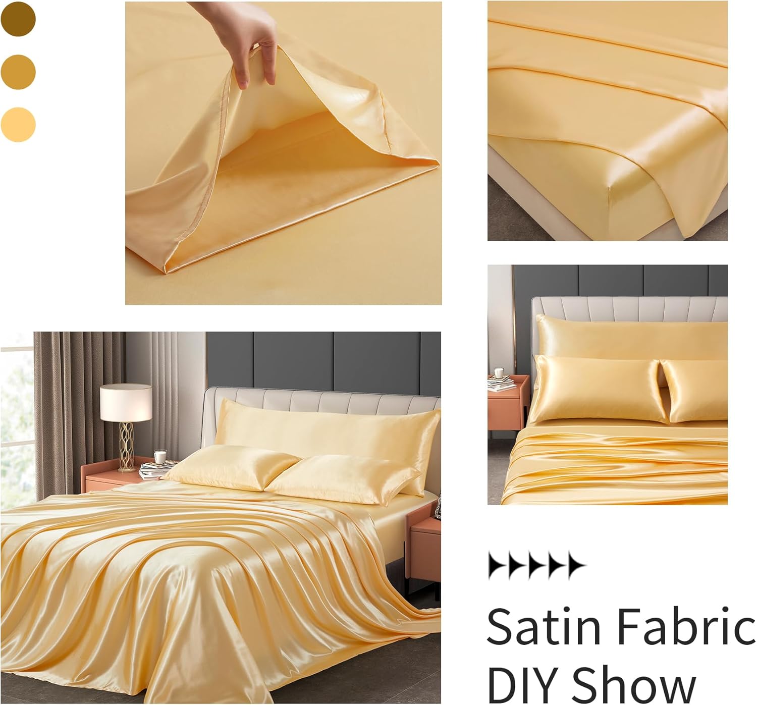 1 Yard 63" Wide Rose Gold Silky Satin Fabric for Wedding,Decoration,Party,Fashion,Apparel,DIY Crafting,Sewing - Image 7