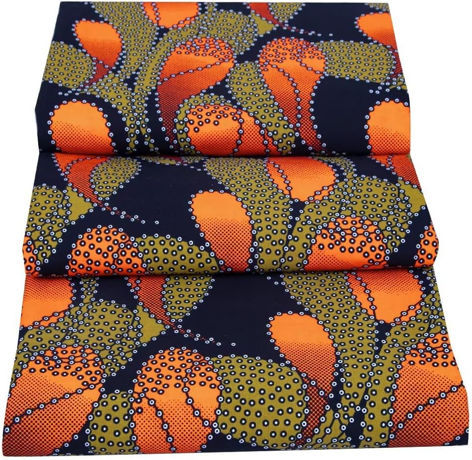 Alternative view of ANNINGWAX African Fabric 6 Yard Ankara Tribal Print Dashiki Polyester Wax Fabric