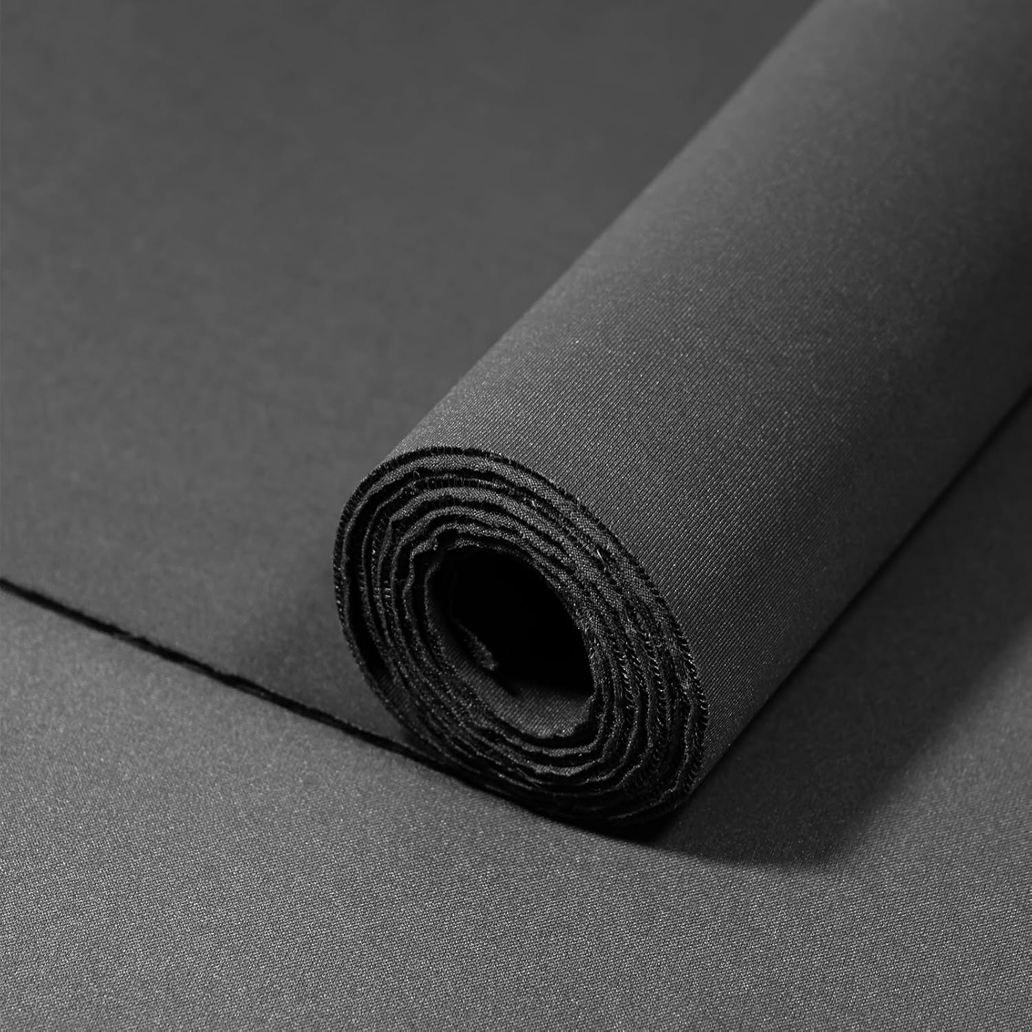 Alternative view of Scuba Knit Fabric Neoprene Fabric Polyester Spandex Fabric Suitable for Skirt Jacket Suits Outfit Baseball Jacket 63'' Wide (Black)