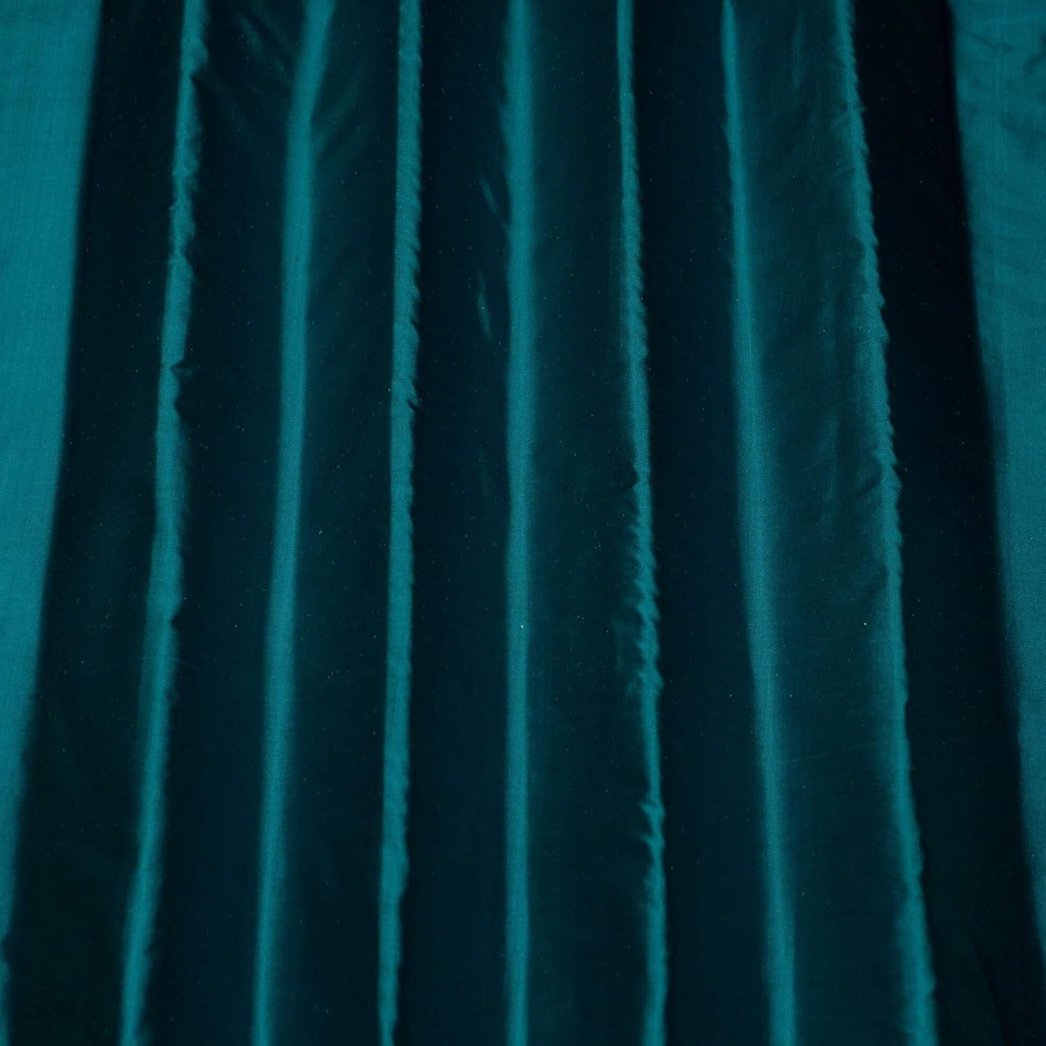 Alternative view of Teal Tissue Taffeta Silk, 100% Silk Fabric by The Yard, 44" Wide