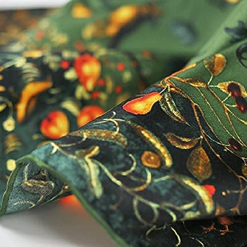Alternative view of ANDANTINO 100% Silk Scarf 43" Large Square Lightweight Headscarf& Shawlu2013Women Hair Wraps-With Gift Packed