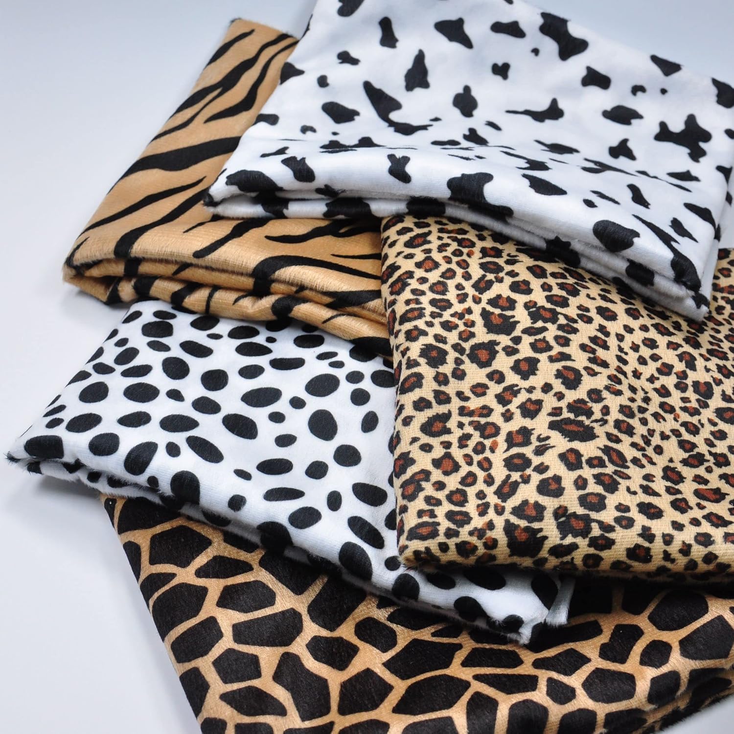 Yutone 59" Wide Leopard Print Velboa Short Fur Pile Upholstery Drapery Clothing Polyester Fabric by The Yard (Leopard one Yard) - Image 5