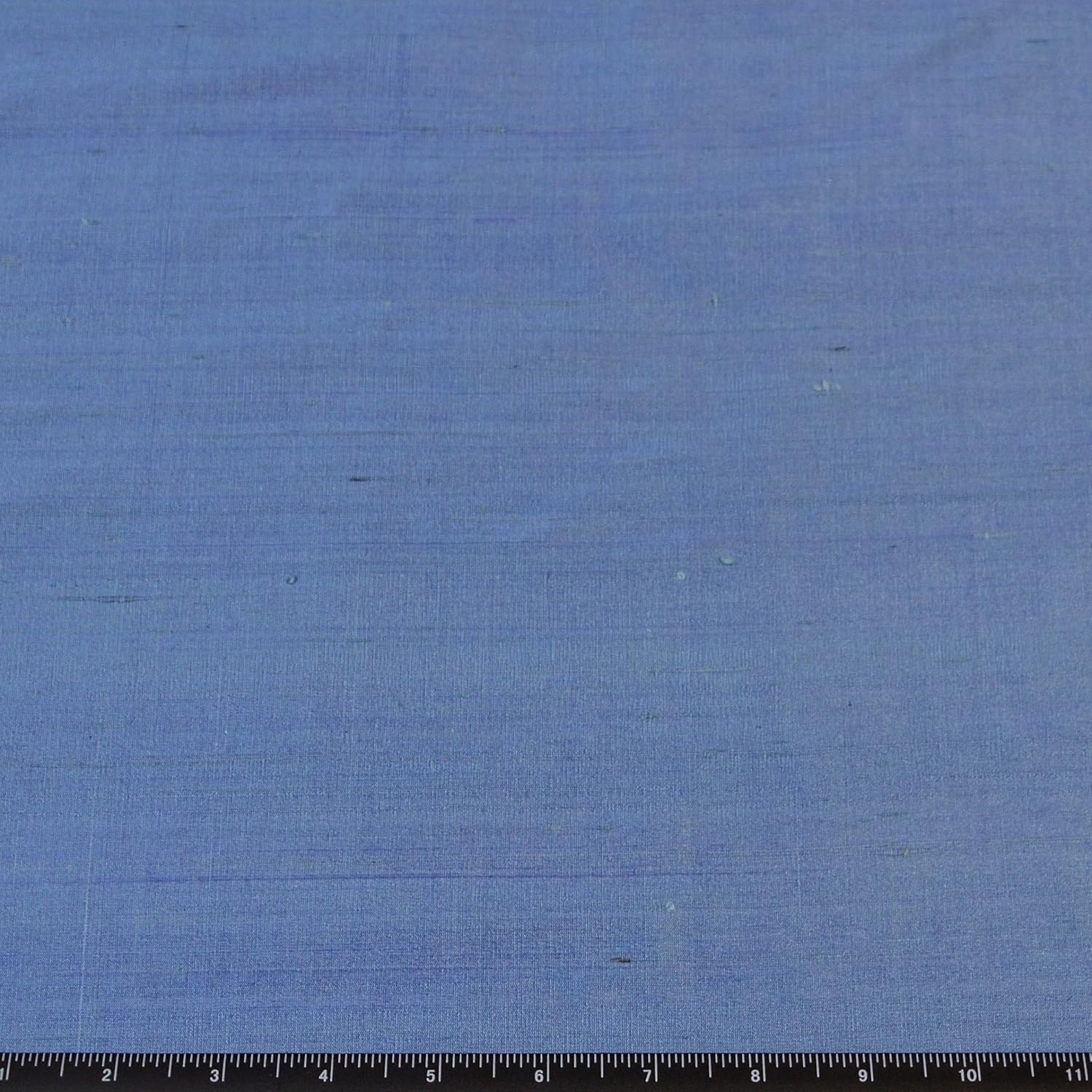Iridescent Steel Blue Dupioni Silk, 100% Silk Fabric, by The Yard, 44" Wide