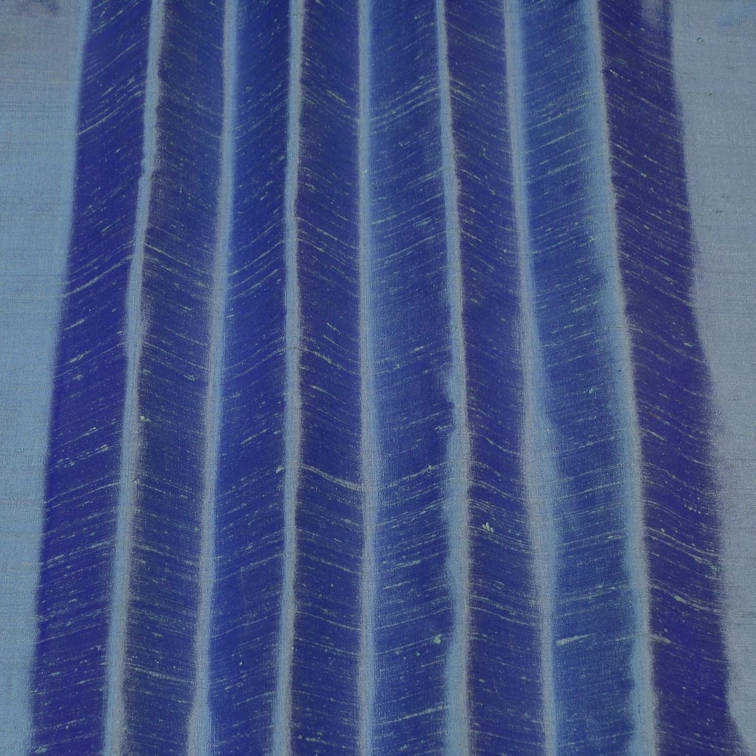 Alternative view of Iridescent Steel Blue Dupioni Silk, 100% Silk Fabric, by The Yard, 44" Wide