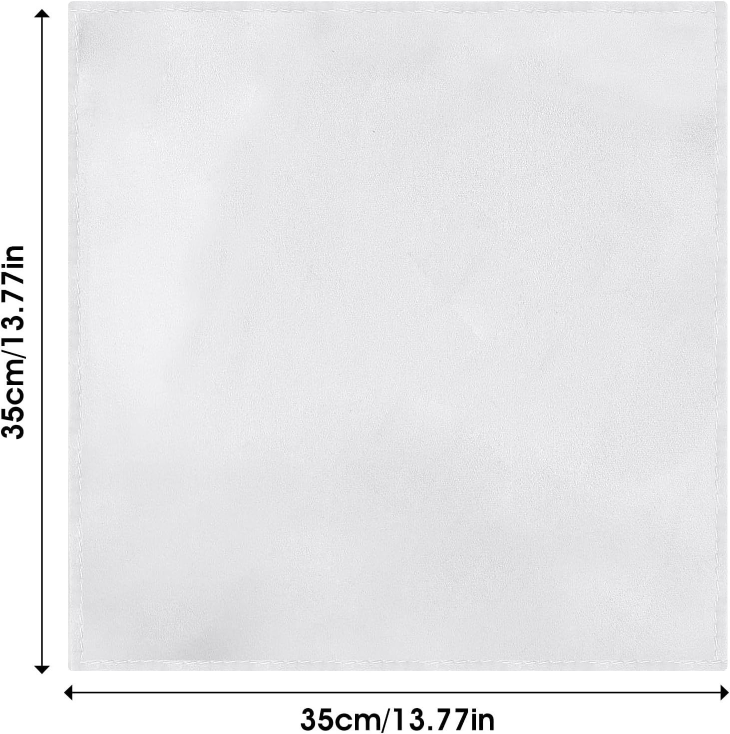 13 Inch Men's Handkerchiefs 100% Real Mulberry Silk Pocket Square for Men,White Handkerchiefs for Men